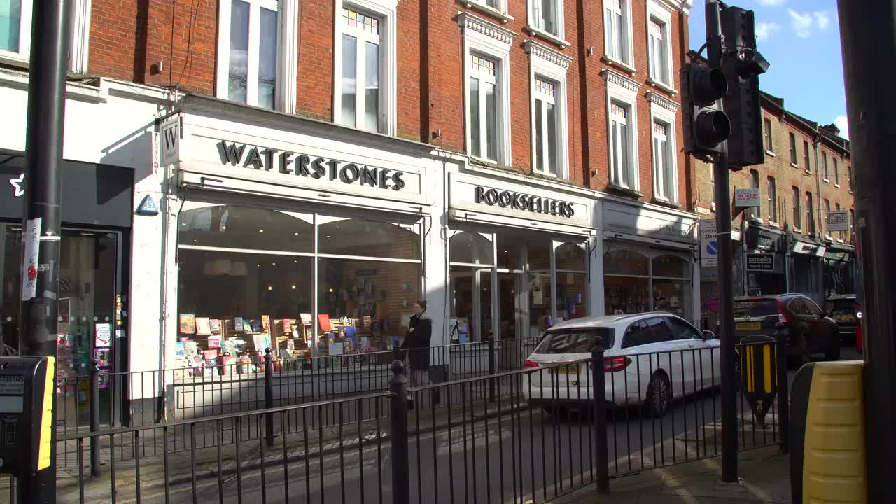 Waterstones Bookstore Exterior in Urban Setting