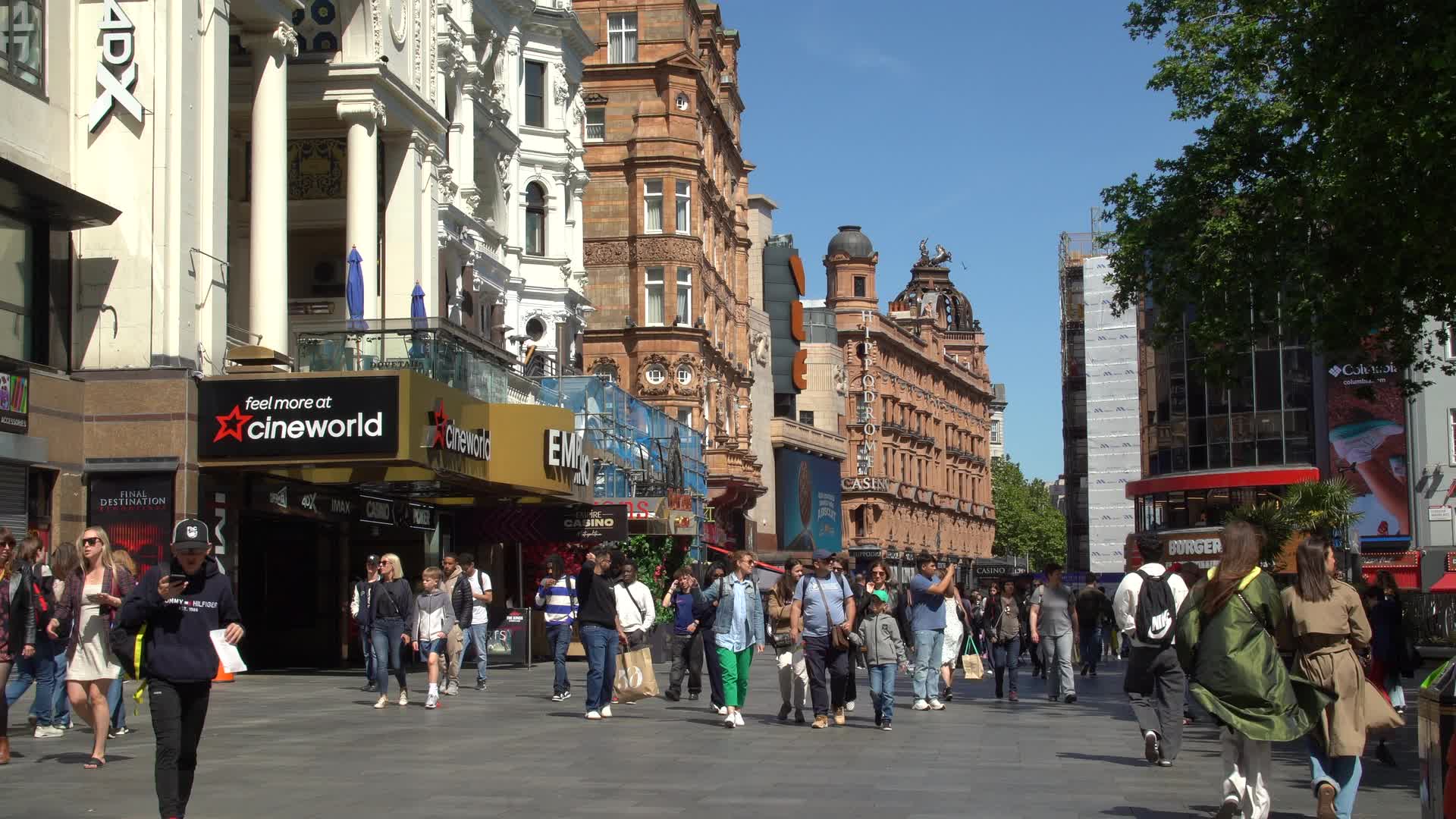 Vibrant Day at Leicester Square
