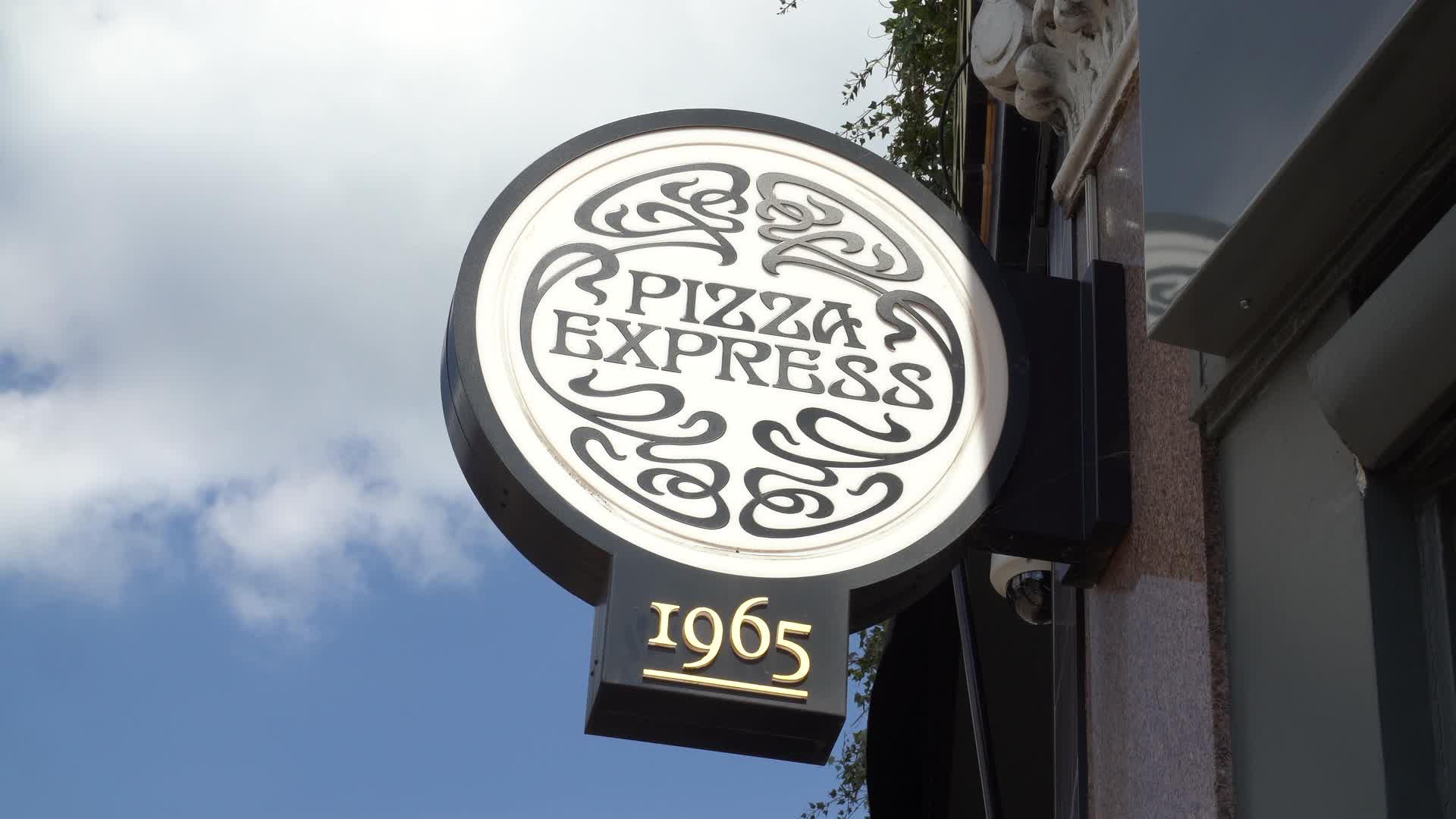 Pizza Express Storefront Sign