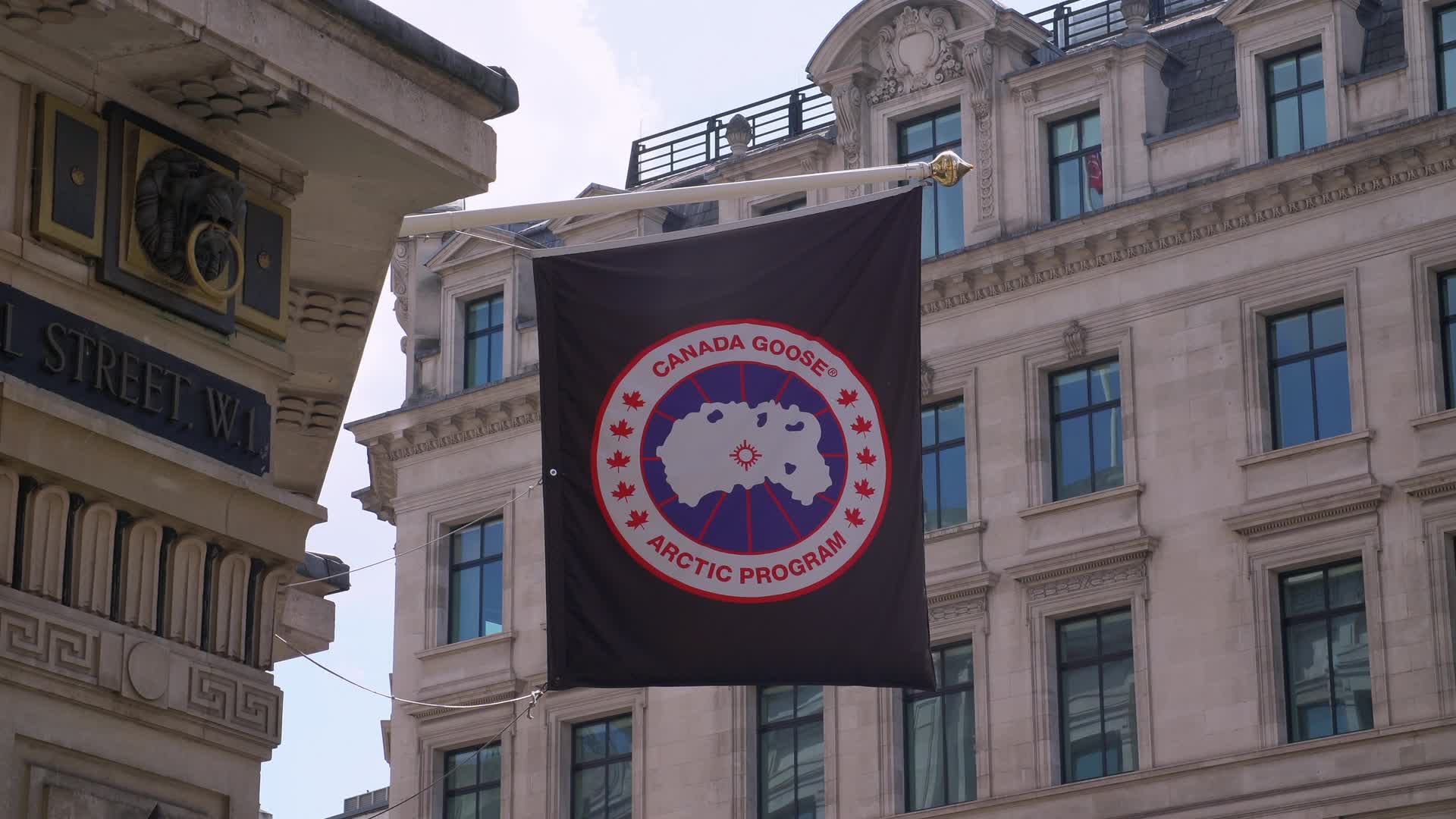 Canada Goose Flag on Regent Street