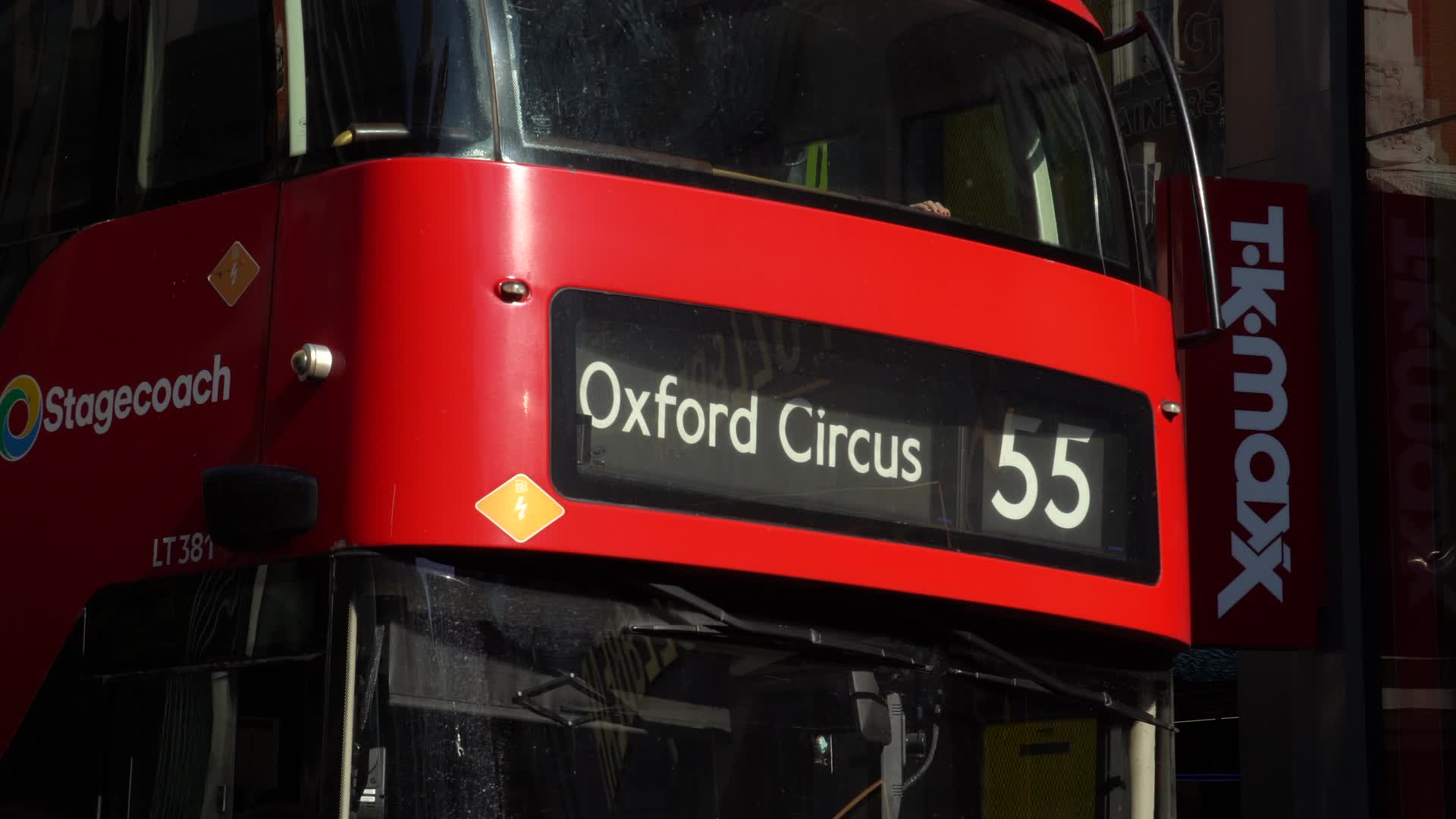 Oxford Street Oxford Circus Bus Footage