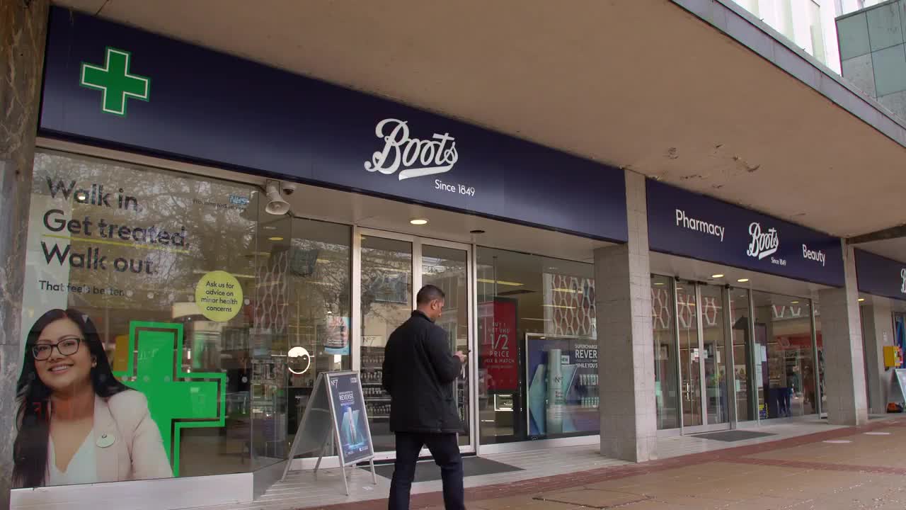 Boots Pharmacy Exterior Shot - April