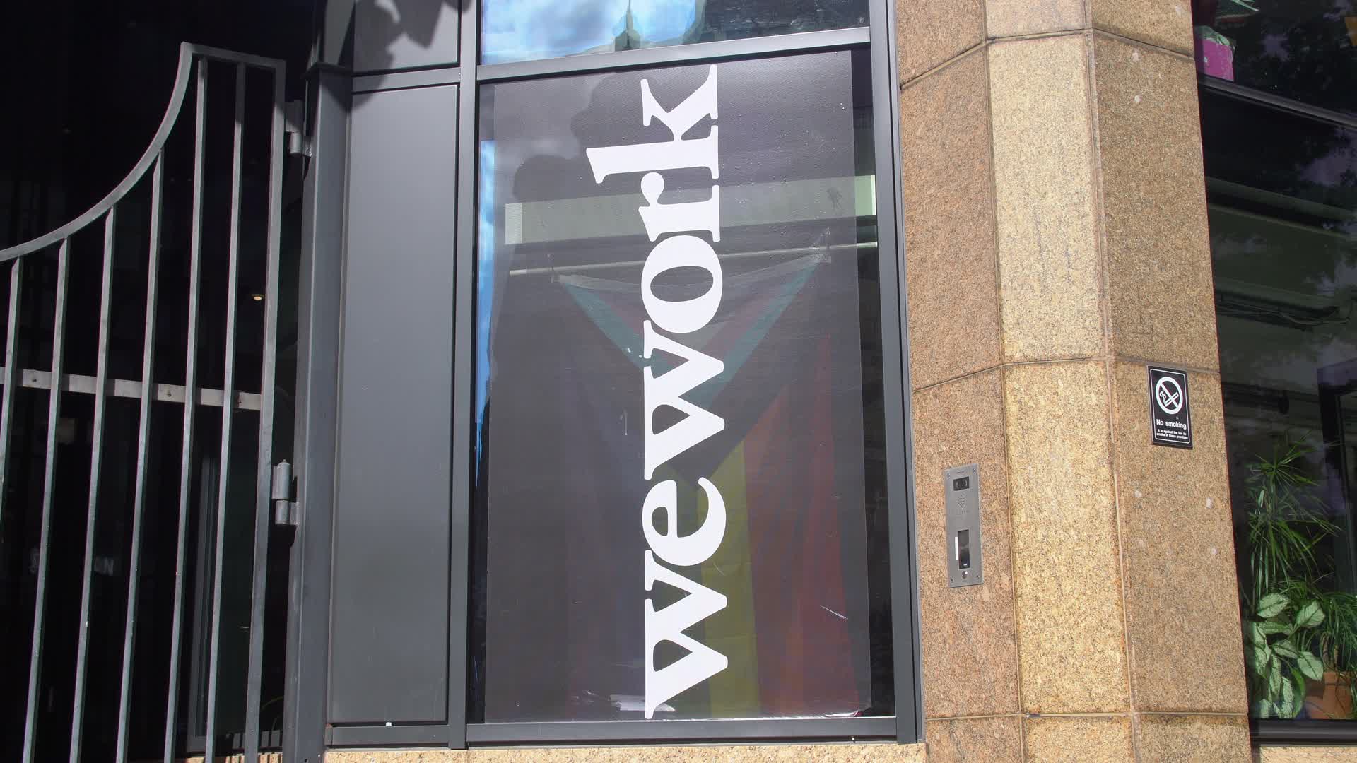 WeWork Building Exterior in London on a Sunny Day