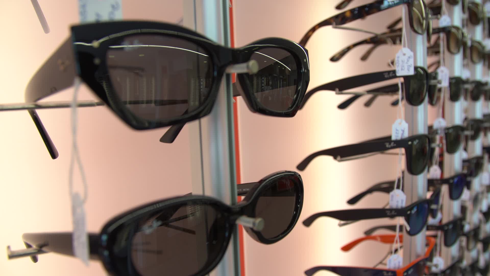 Ray-Ban Sunglasses Display in Store