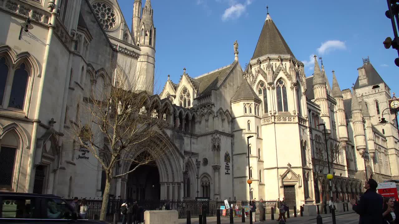 Royal Courts of Justice London 4K Video Footage