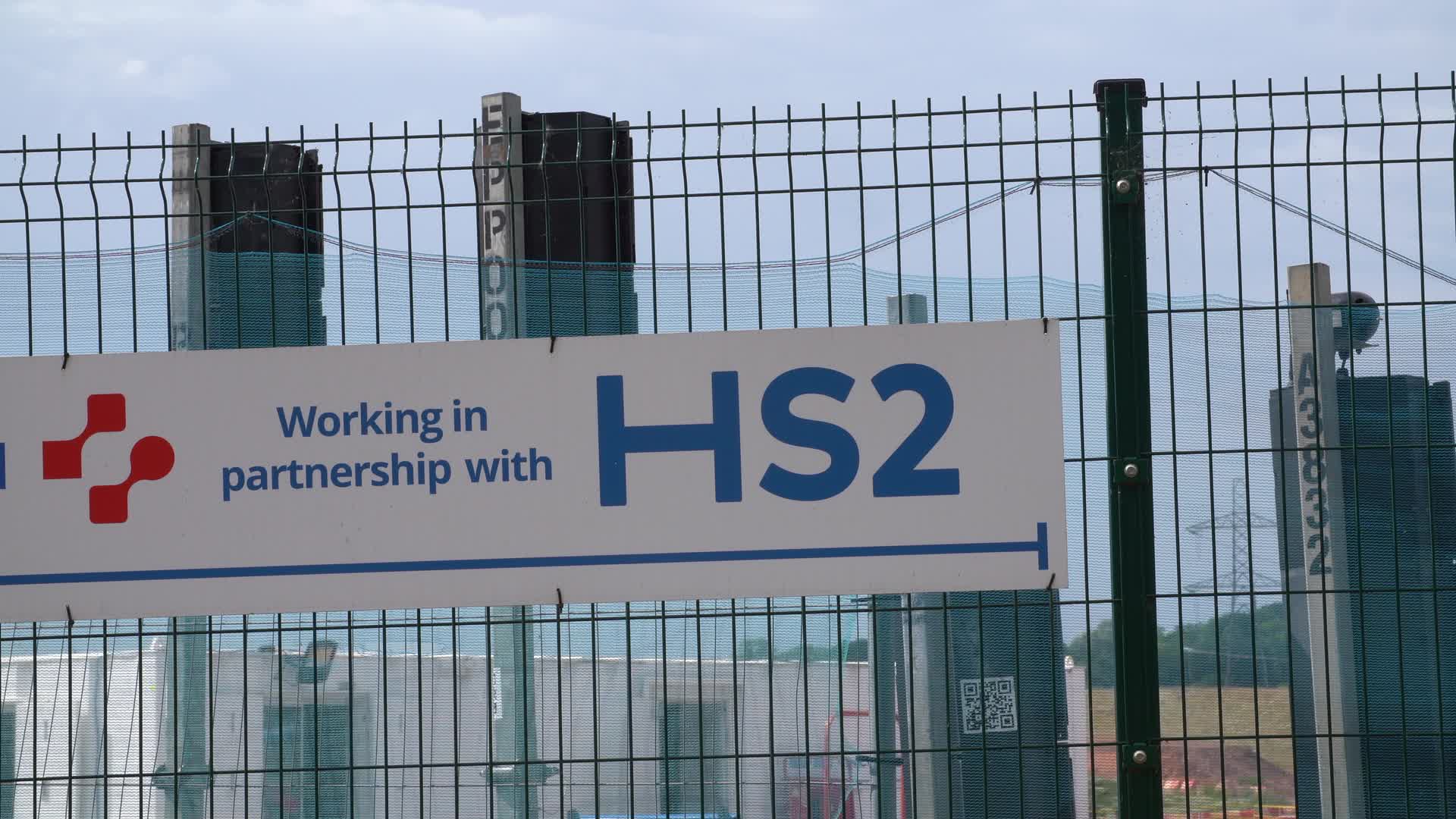 HS2 Construction Site in the West Midlands