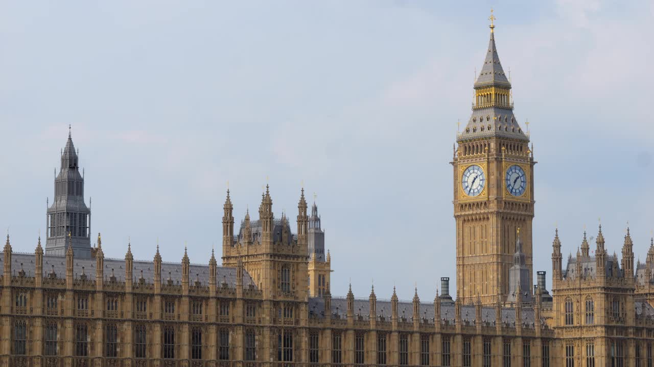 UK Parliament and Big Ben Skyline in London