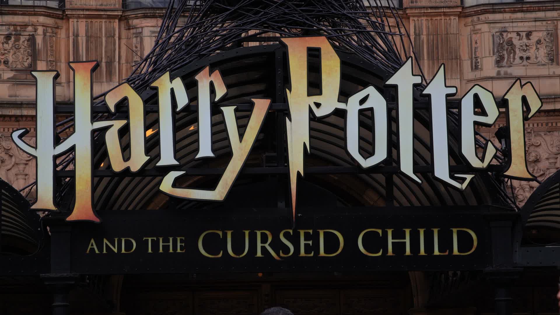 West End Theatre Harry Potter and the Cursed Child Sign