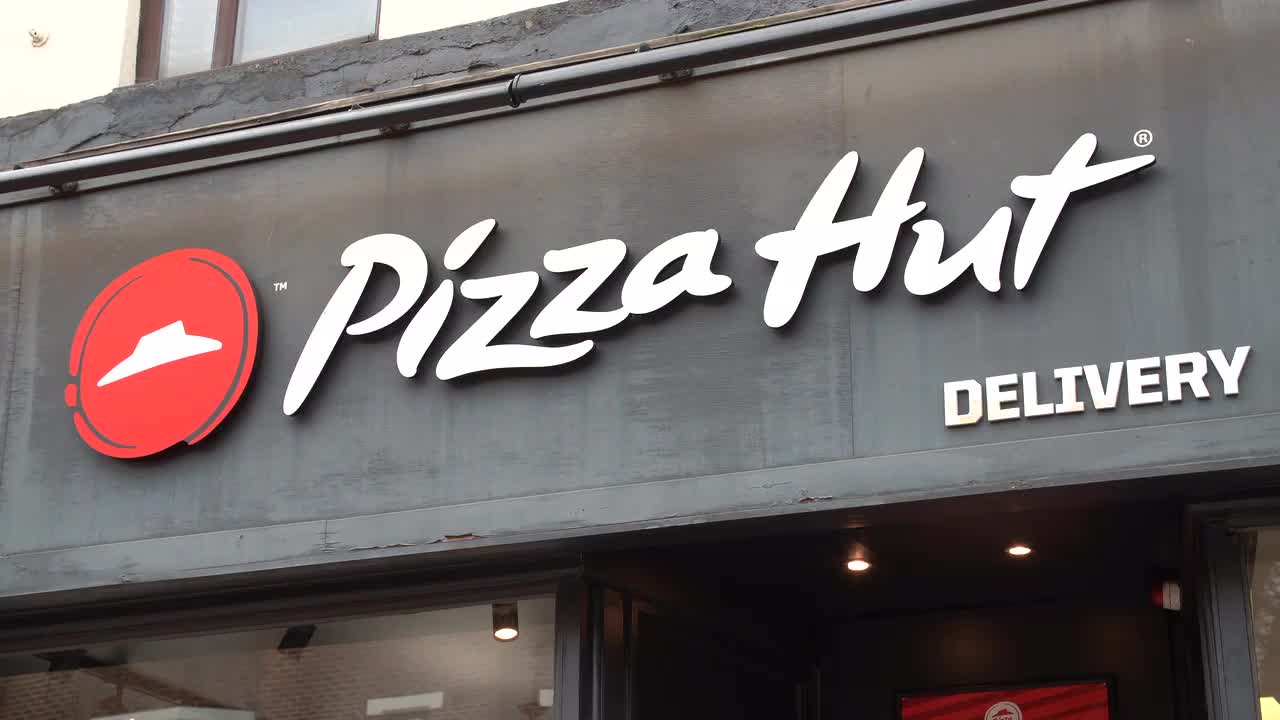 Pizza Hut Delivery Storefront Signage